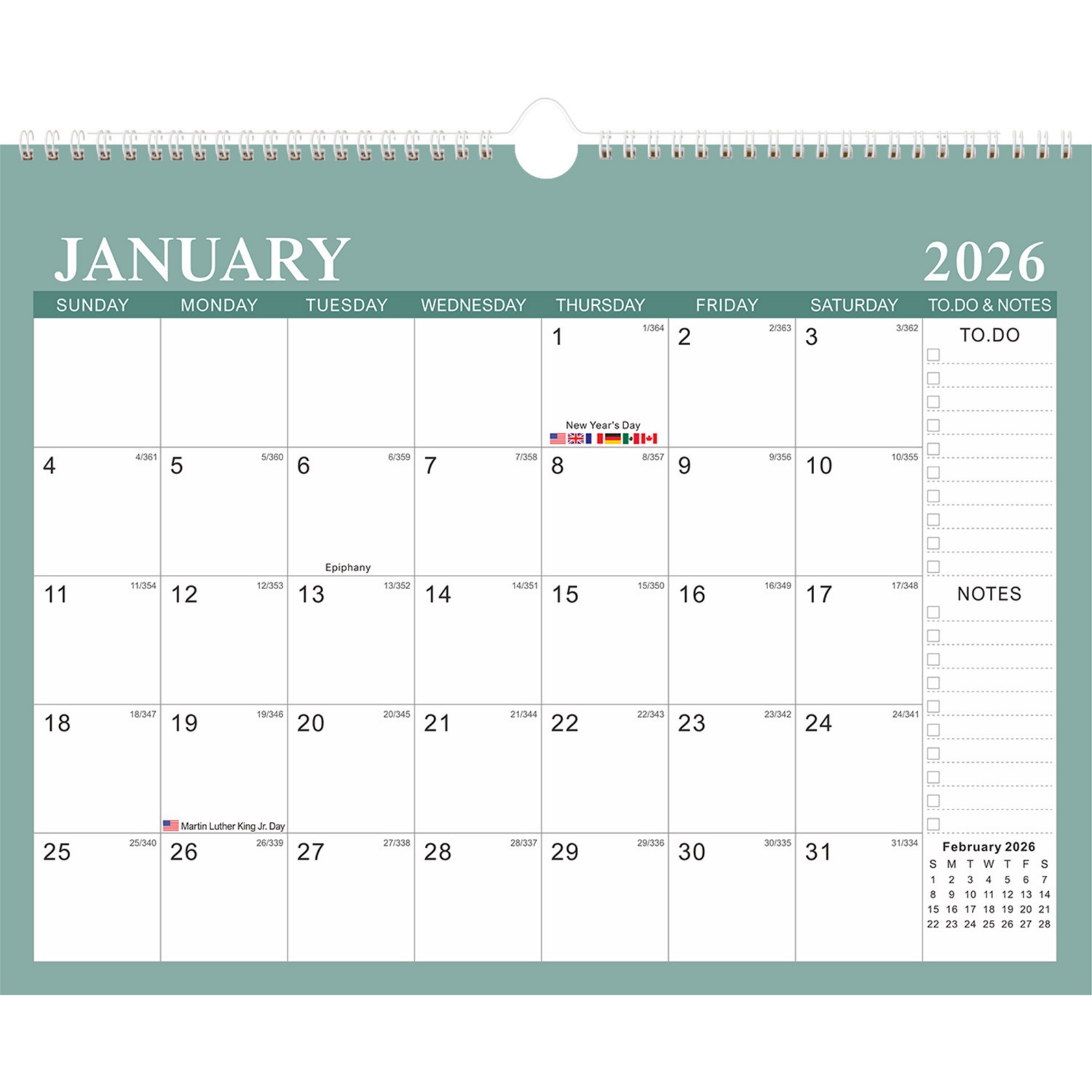 2026-2027 Wall Calendar Item No#31382 - Image 8